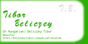 tibor beliczey business card